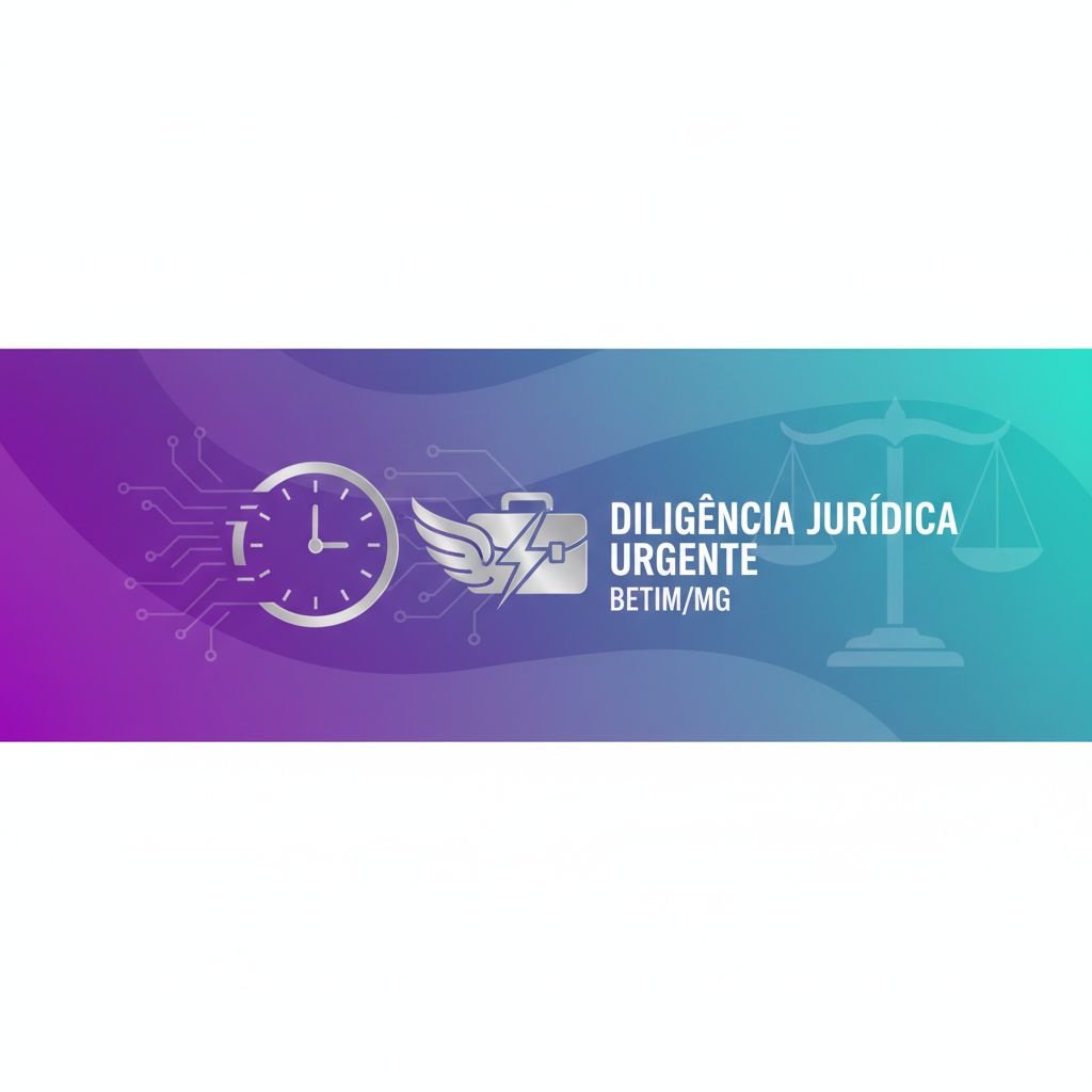 Diligência Jurídica Urgente em Betim/MG: Solução Rápida e Eficaz